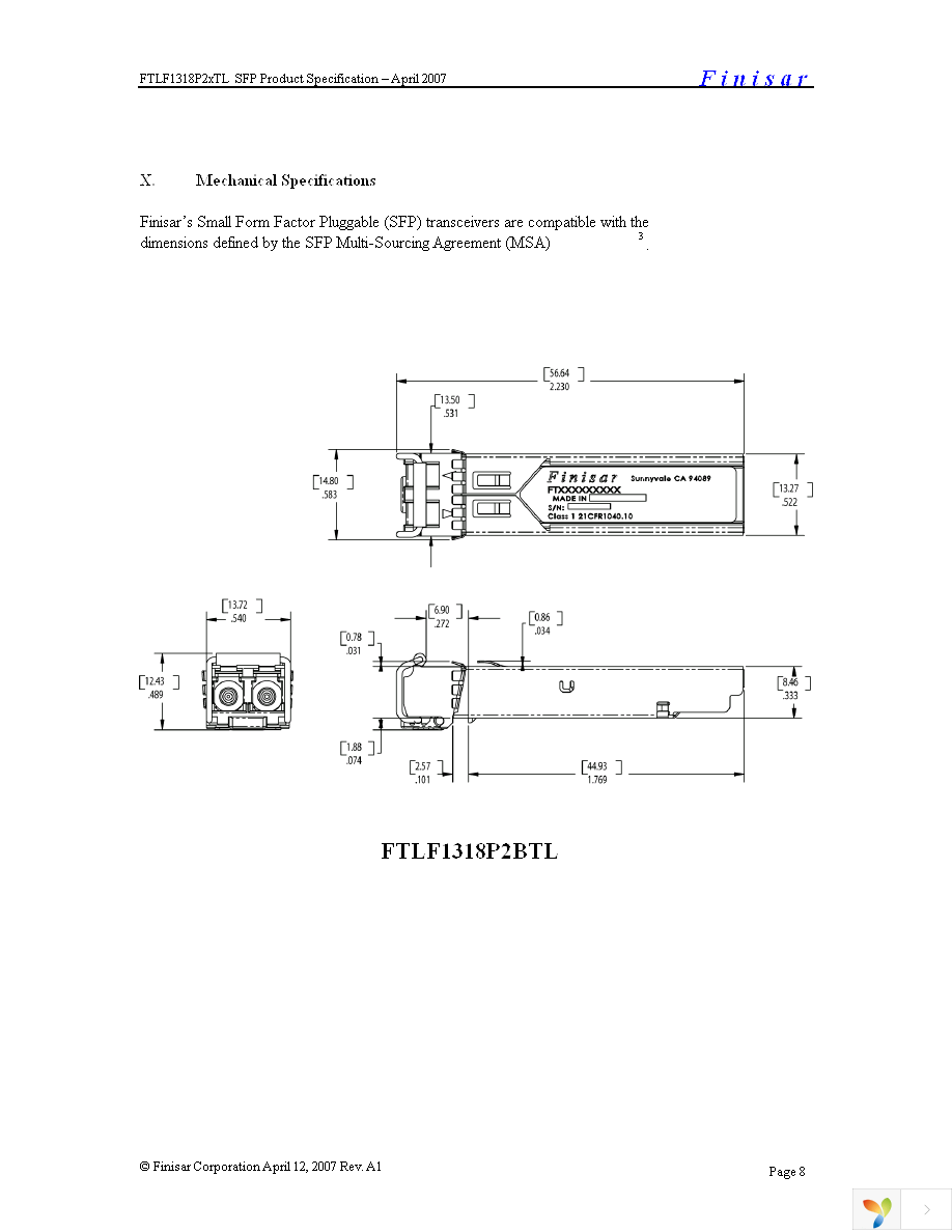 FTLF1318P2BTL Page 8