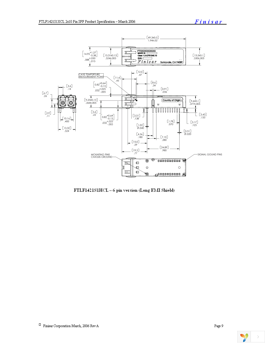 FTLF1421S1GCL Page 9