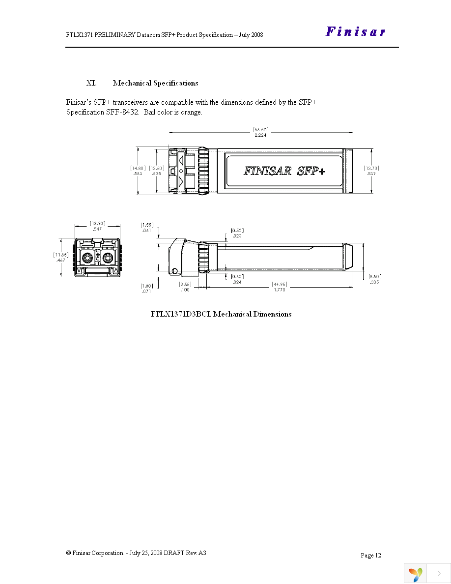 FTLX1371D3BCL Page 12