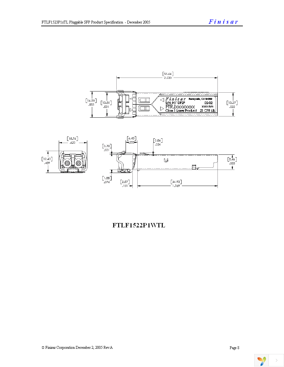 FTLF1523P1BTL Page 8