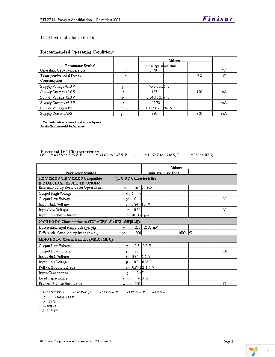 FTLX8541F2 Page 5