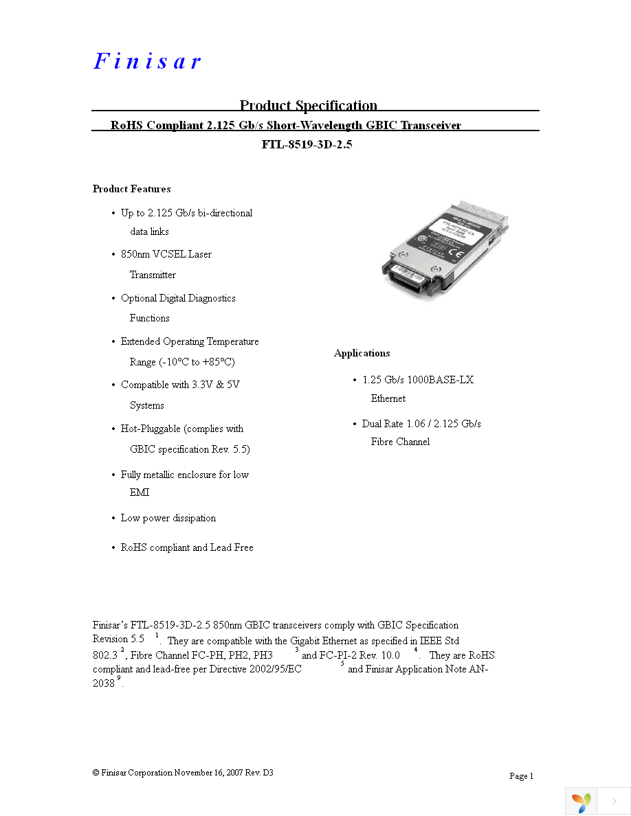 FTL-8519-3D Page 1