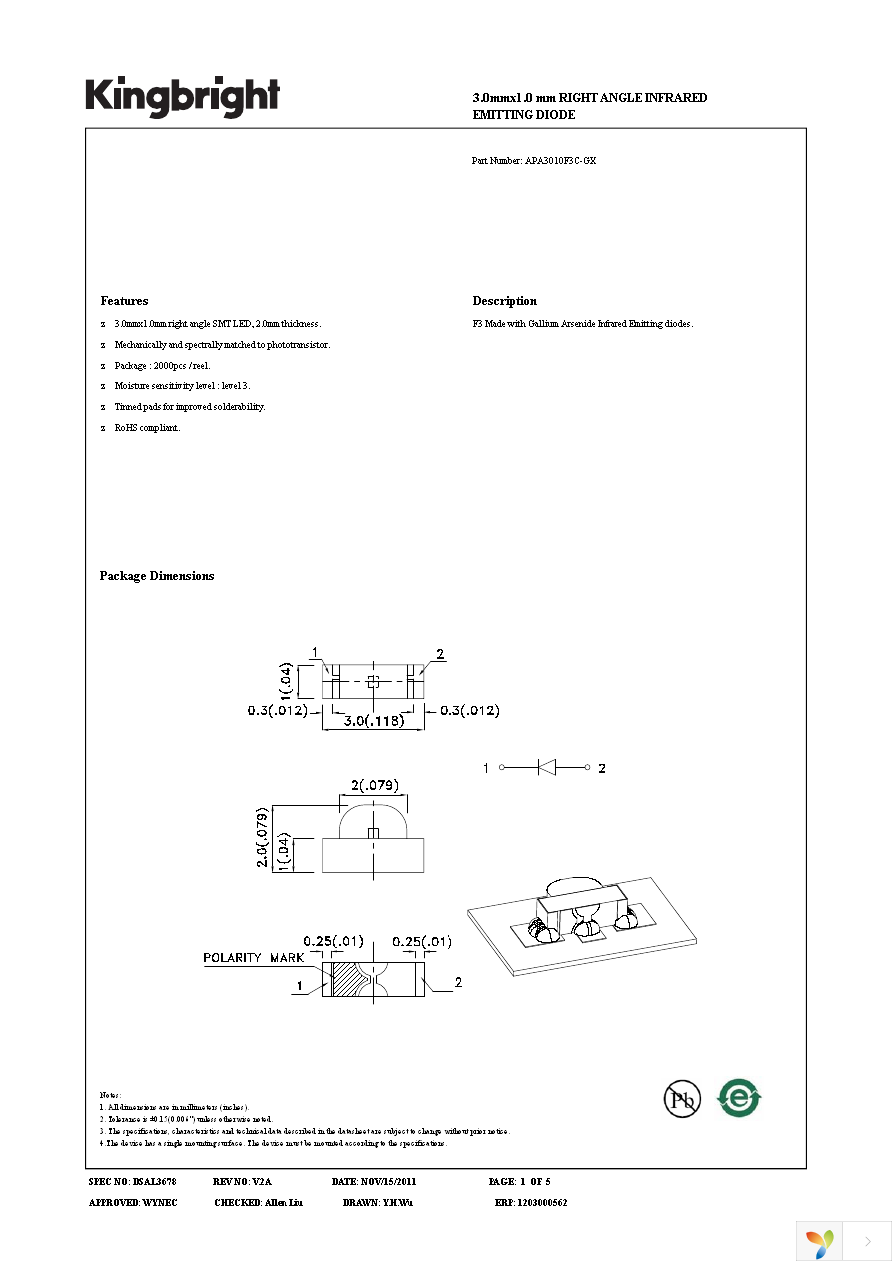 APA3010F3C-GX Page 1