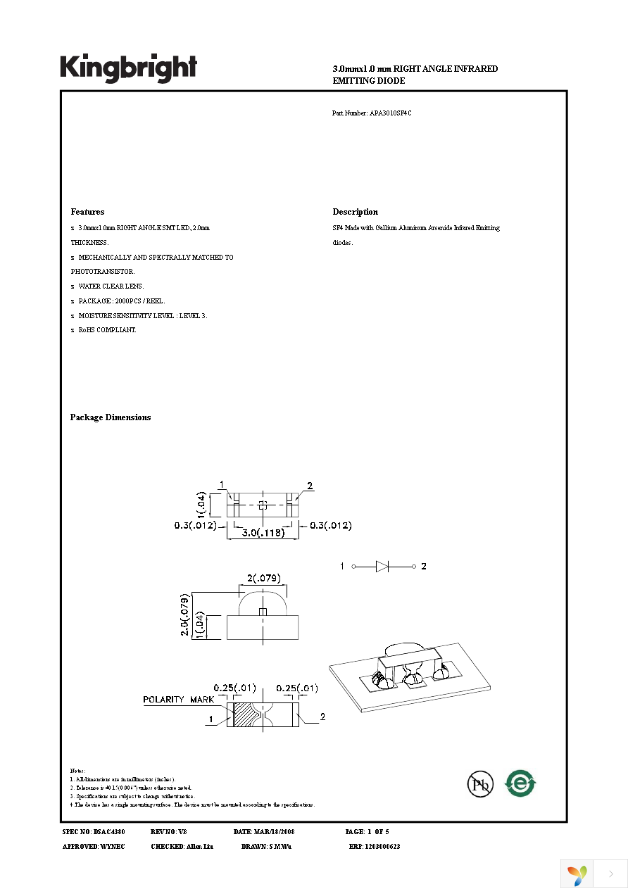 APA3010SF4C Page 1