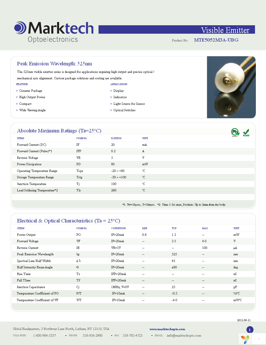 MTE5052M3A-UBG Page 1