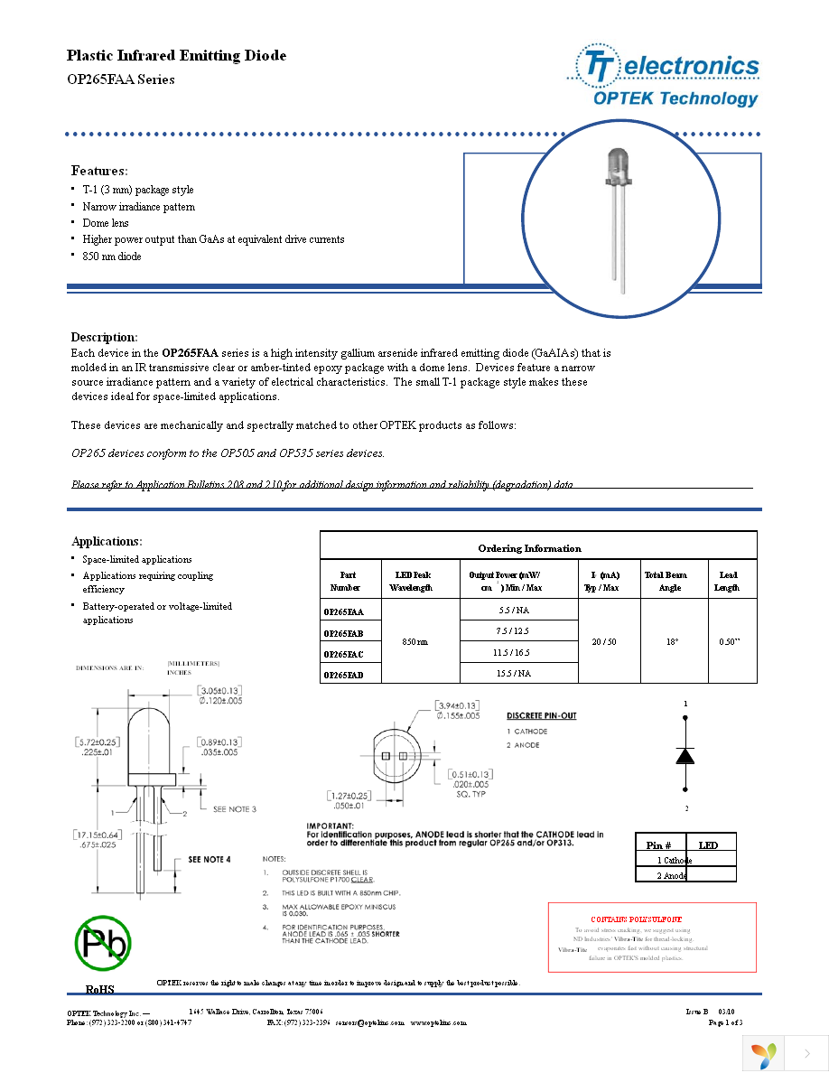 OP265AA Page 1