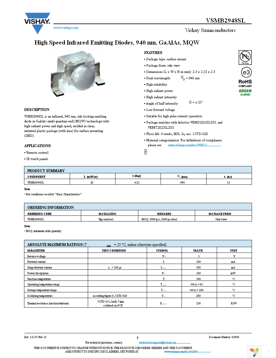 VSMB2948SL Page 1