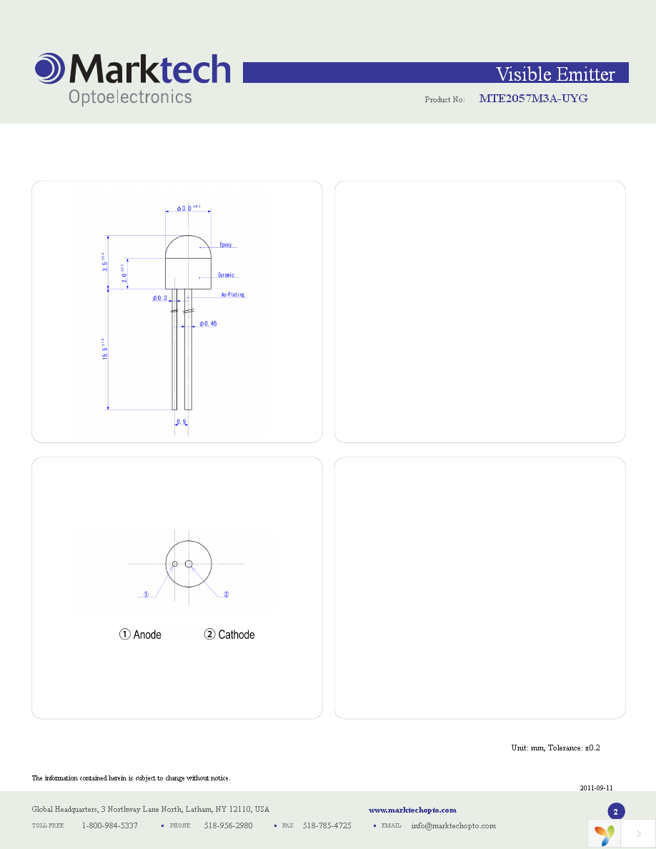 MTE2057M3A-UYG Page 2