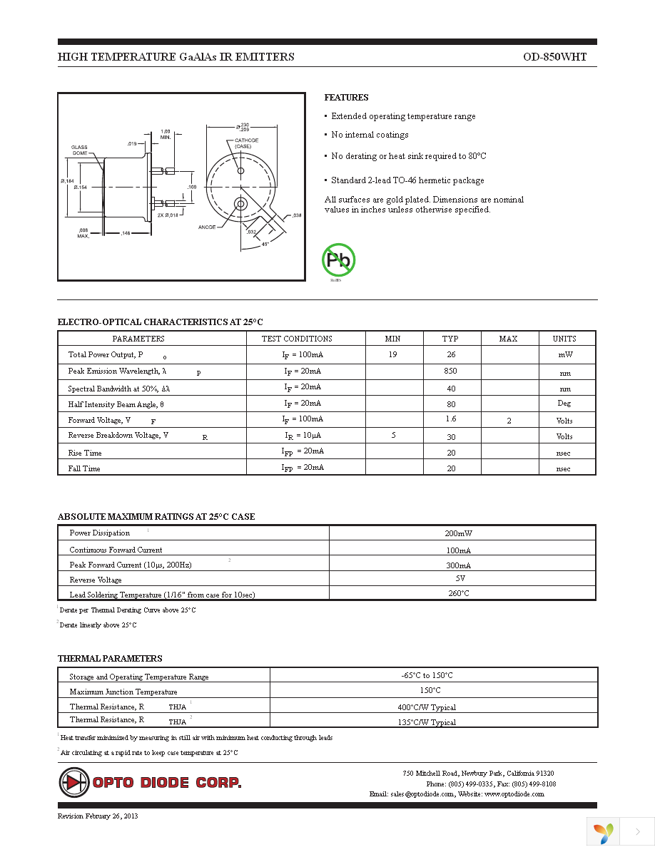 OD-850WHT Page 1