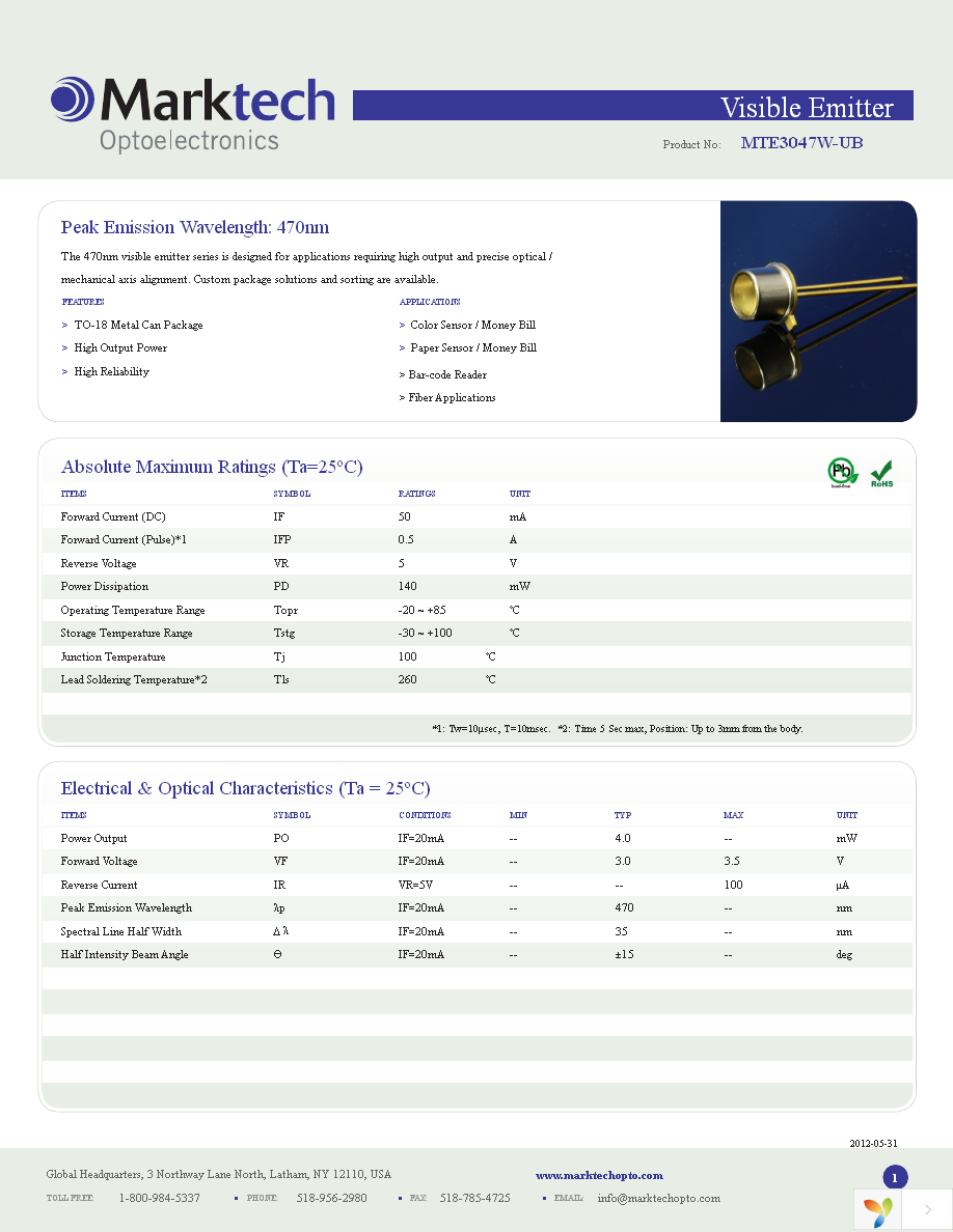 MTE3047W-UB Page 1