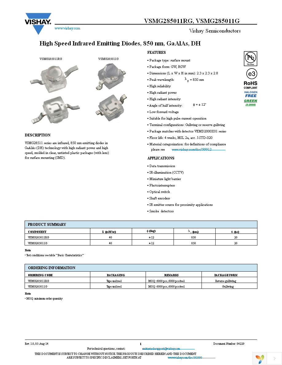 VSMG285011G Page 1