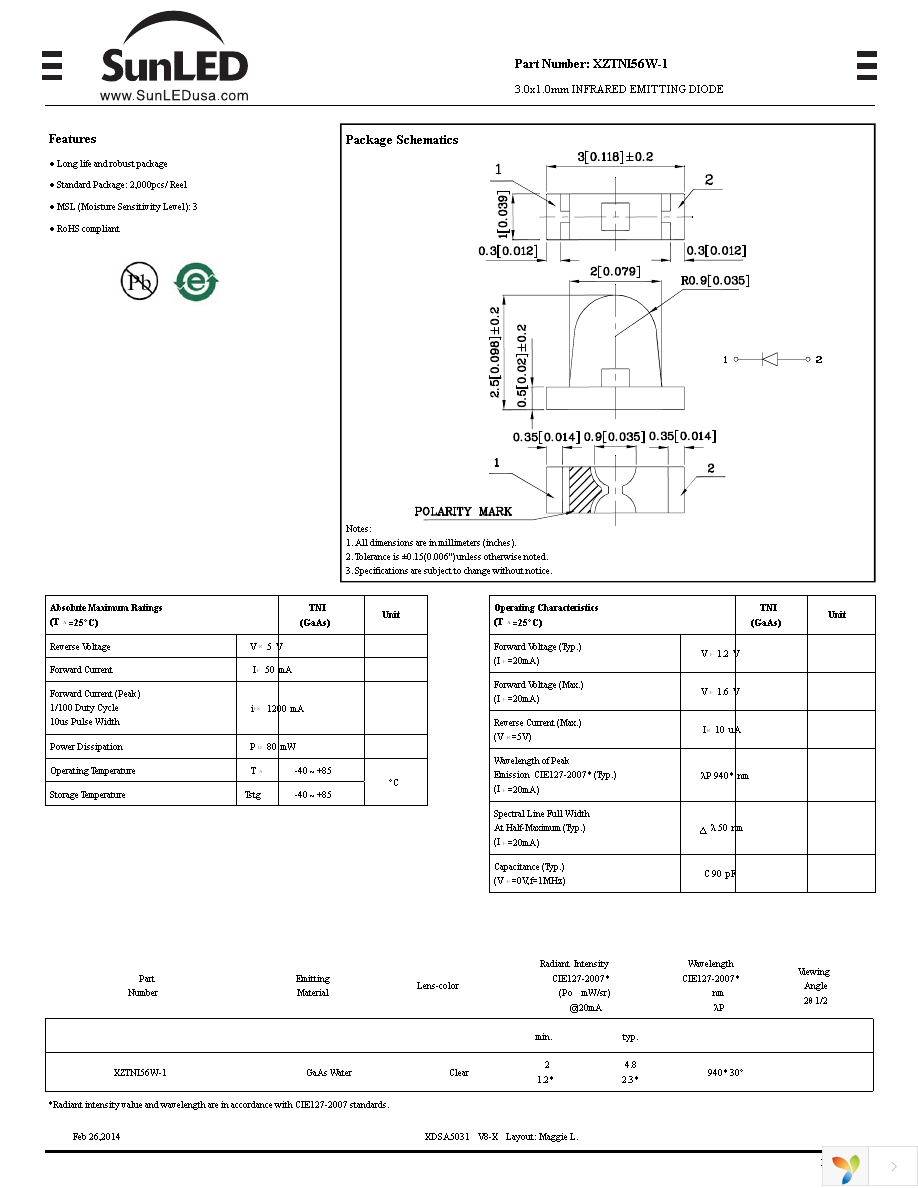 XZTNI56W-1 Page 1