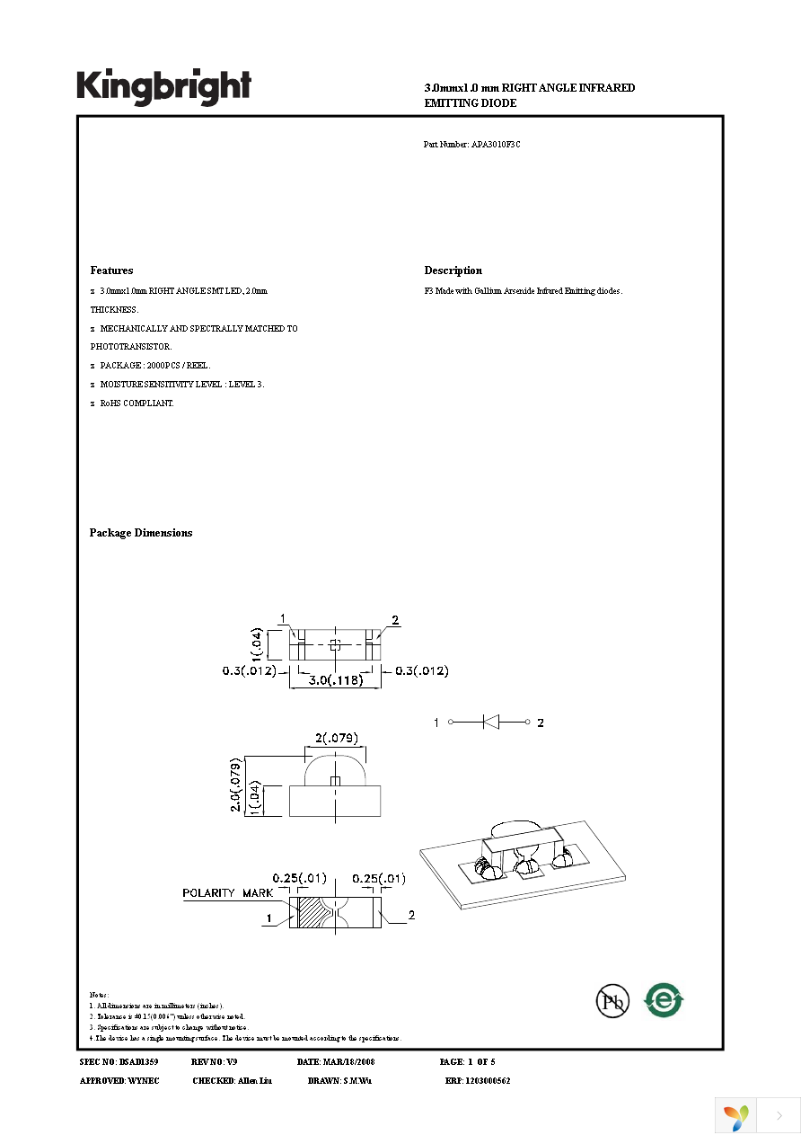 APA3010F3C Page 1