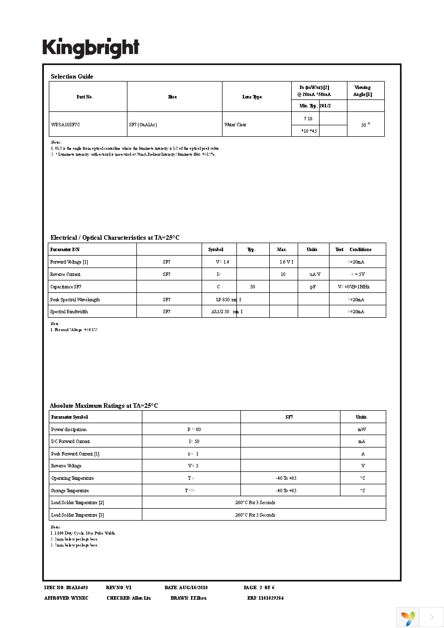 WP3A10SF7C Page 2