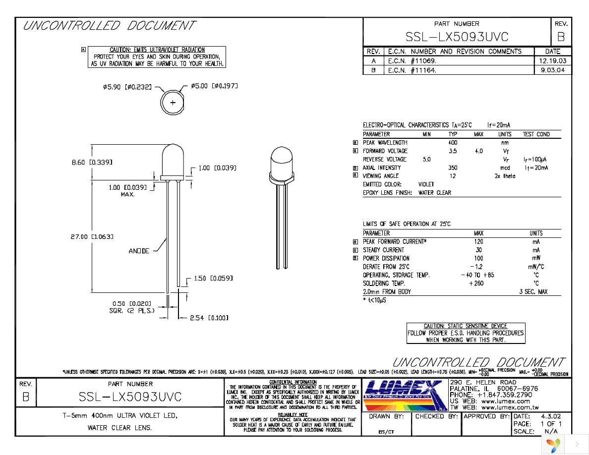 SSL-LX5093UVC Page 1