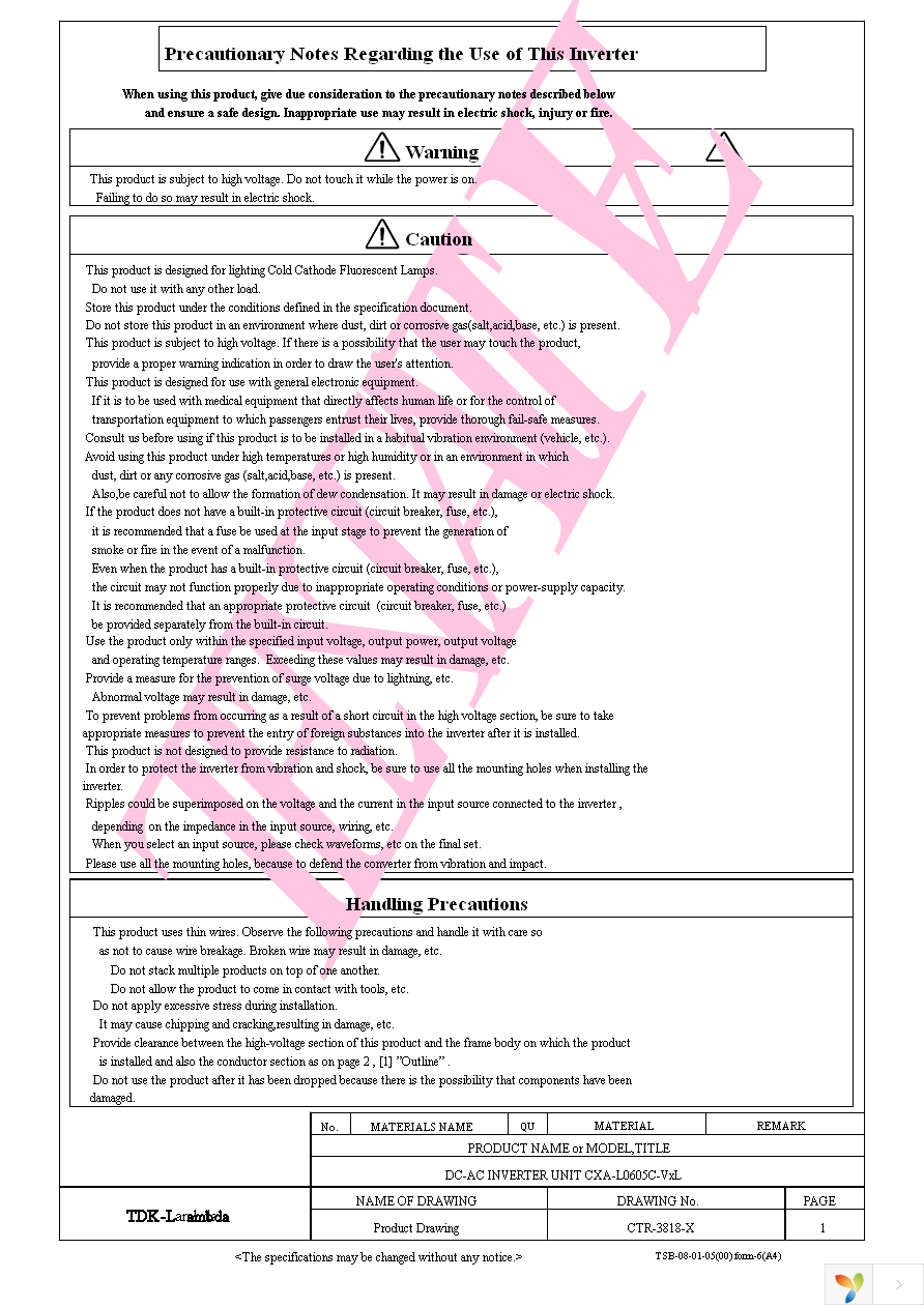 CXA-L0605C-VJL Page 2