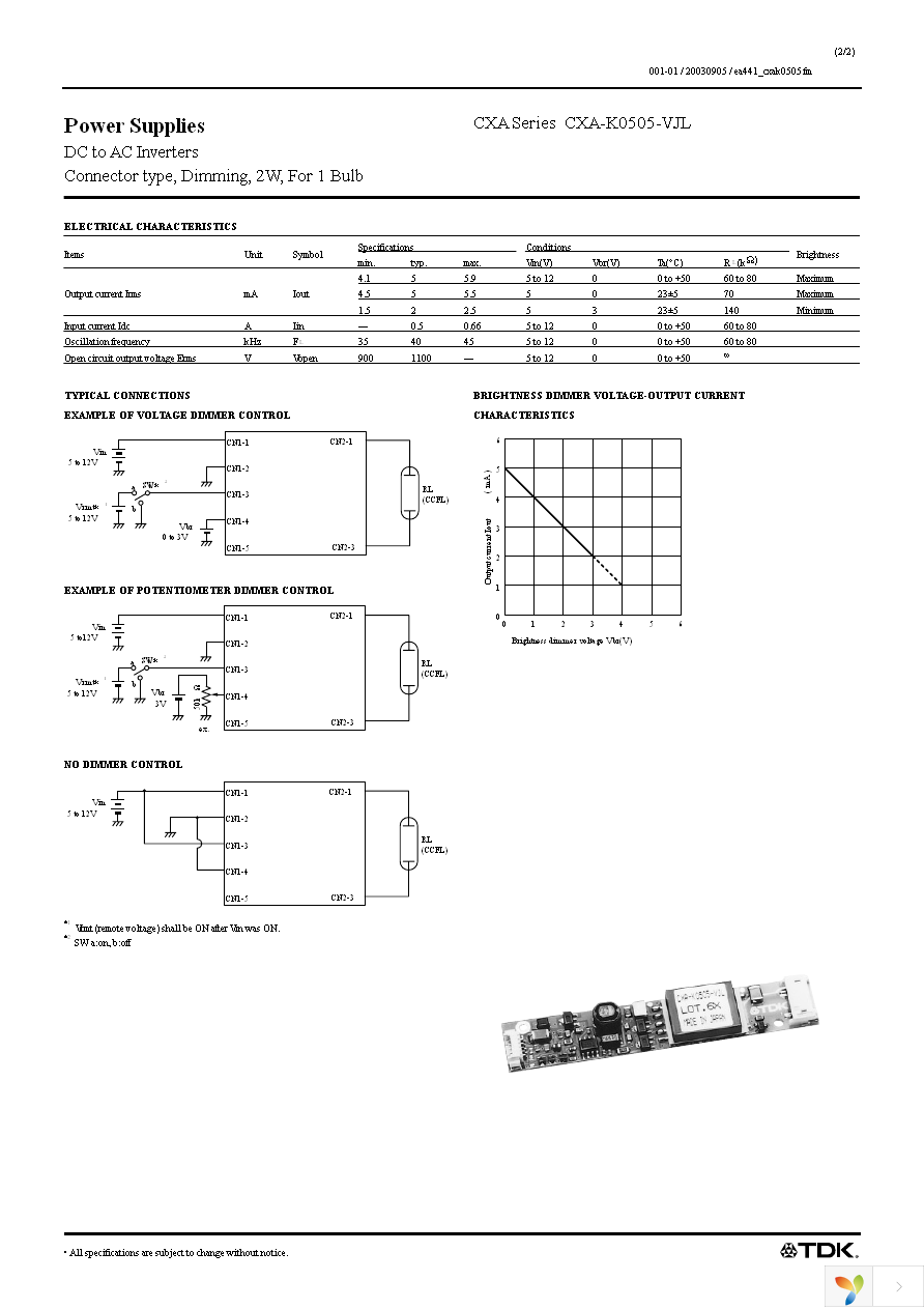 CXA-K0505-VJL Page 2