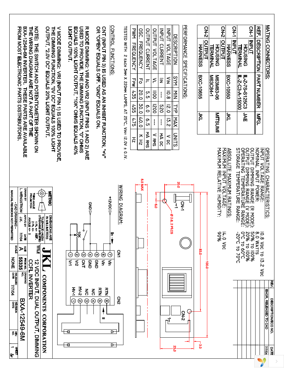 BXA-12549-6M Page 1