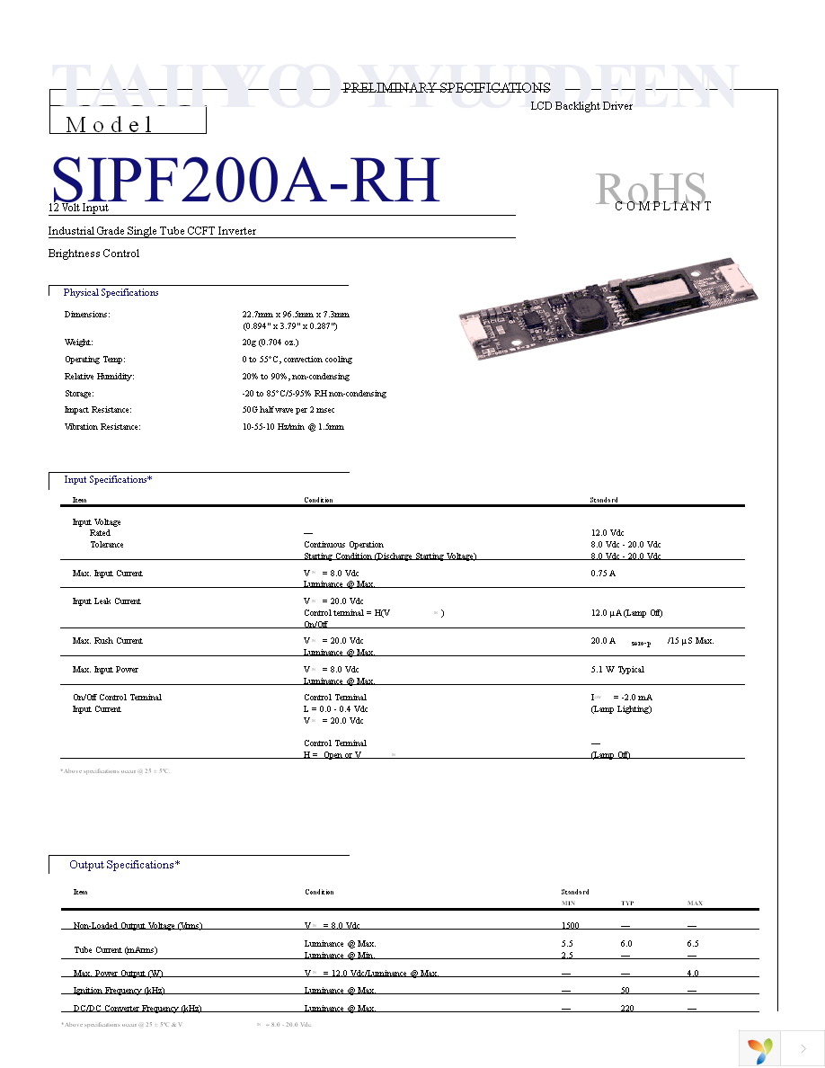 SIPF-200A-RH Page 1