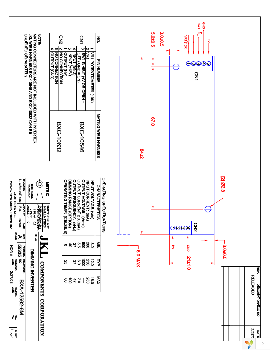 BXA-12562-6M Page 1