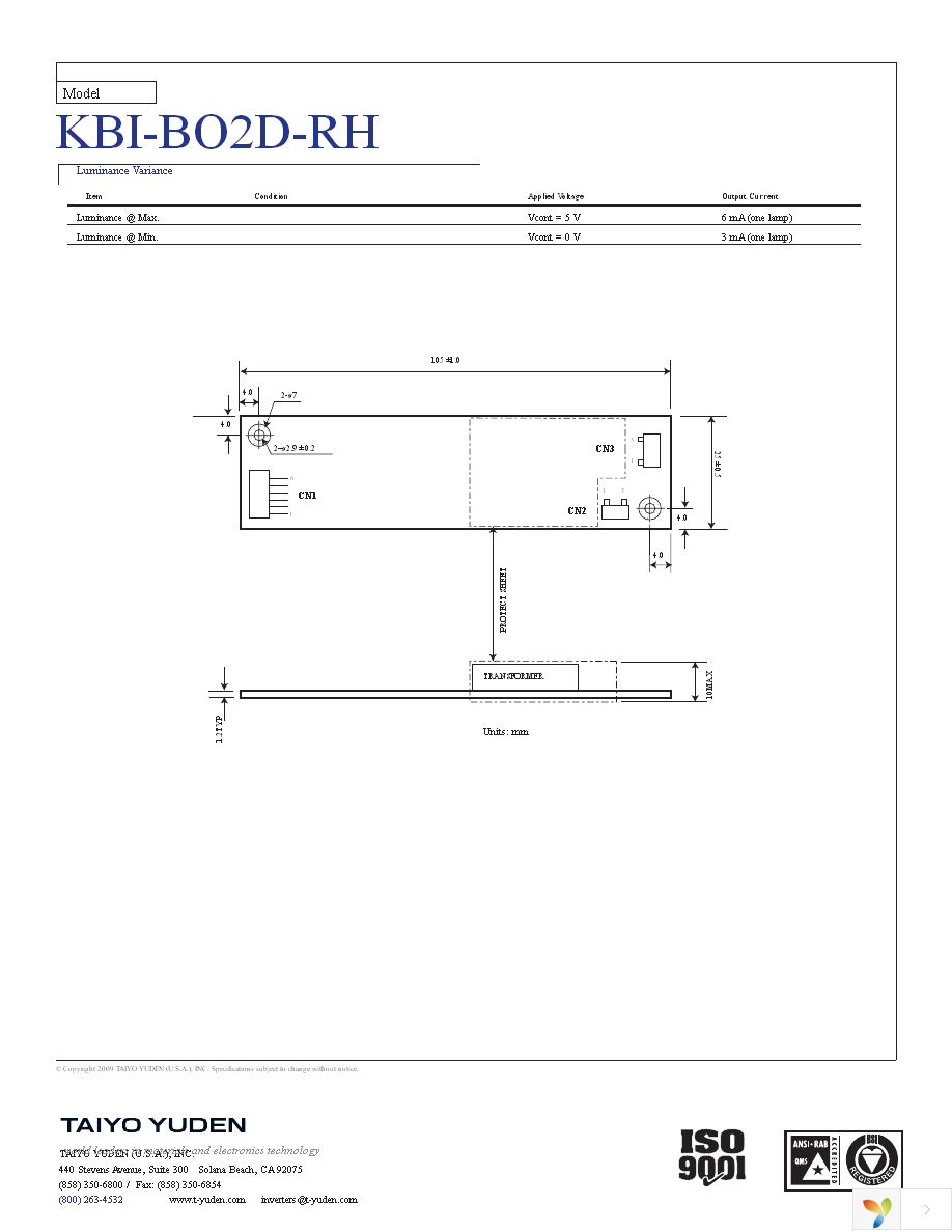 KBI-B02D-RH Page 2