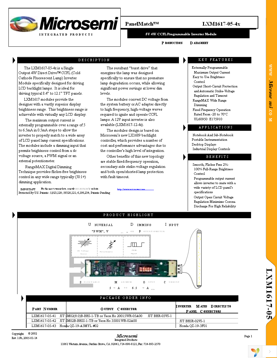 LXM1617-05-41 Page 1