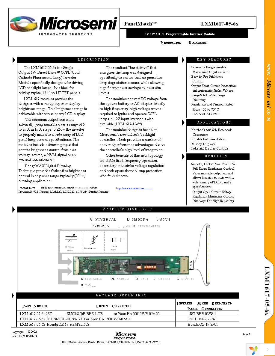 LXM1617-05-61 Page 1