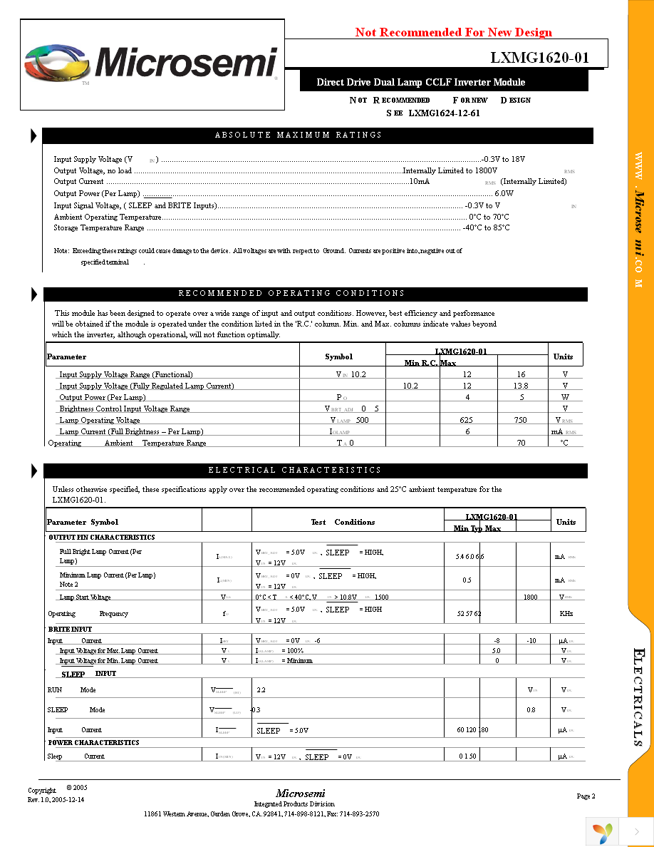 LXMG1620-01 Page 2