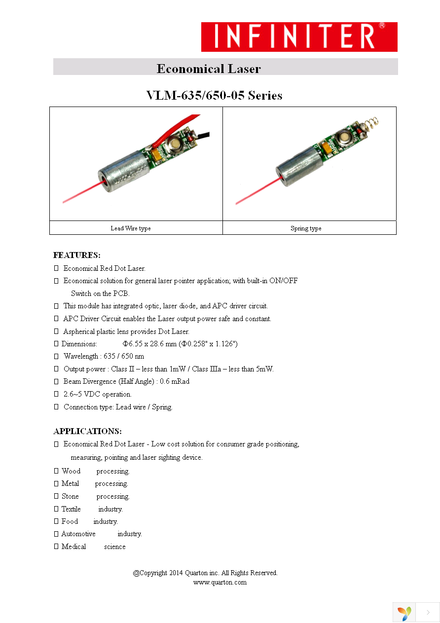 VLM-650-05-LPA Page 1