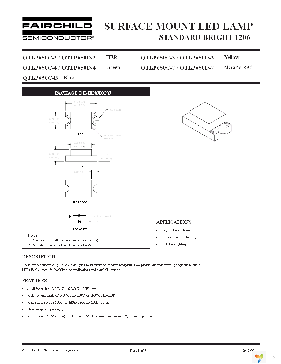 QTLP650D2TR Page 1