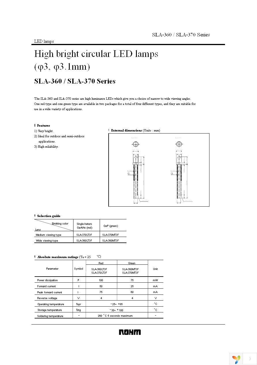 SLA-370LT3F Page 1