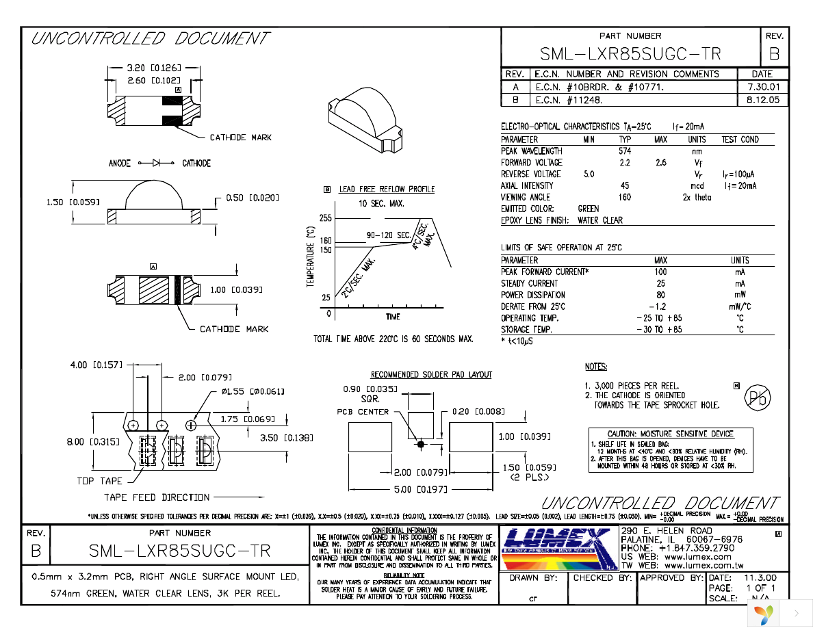 SML-LXR85SUGC-TR Page 1