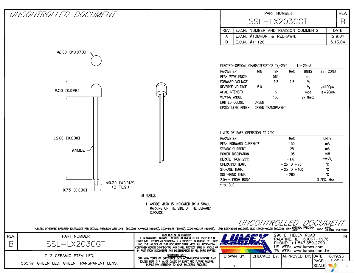 SSL-LX203CGT Page 1