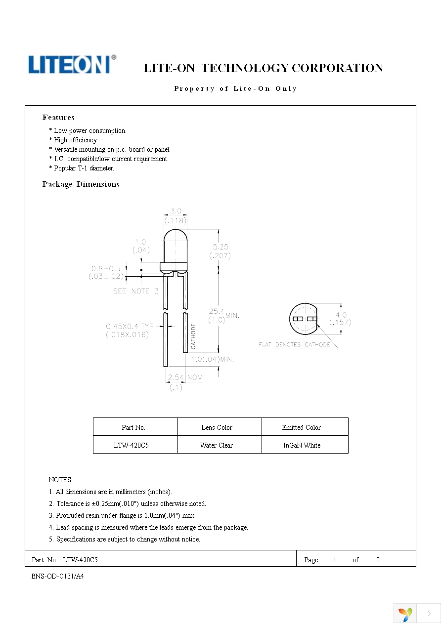 LTW-420C5 Page 1