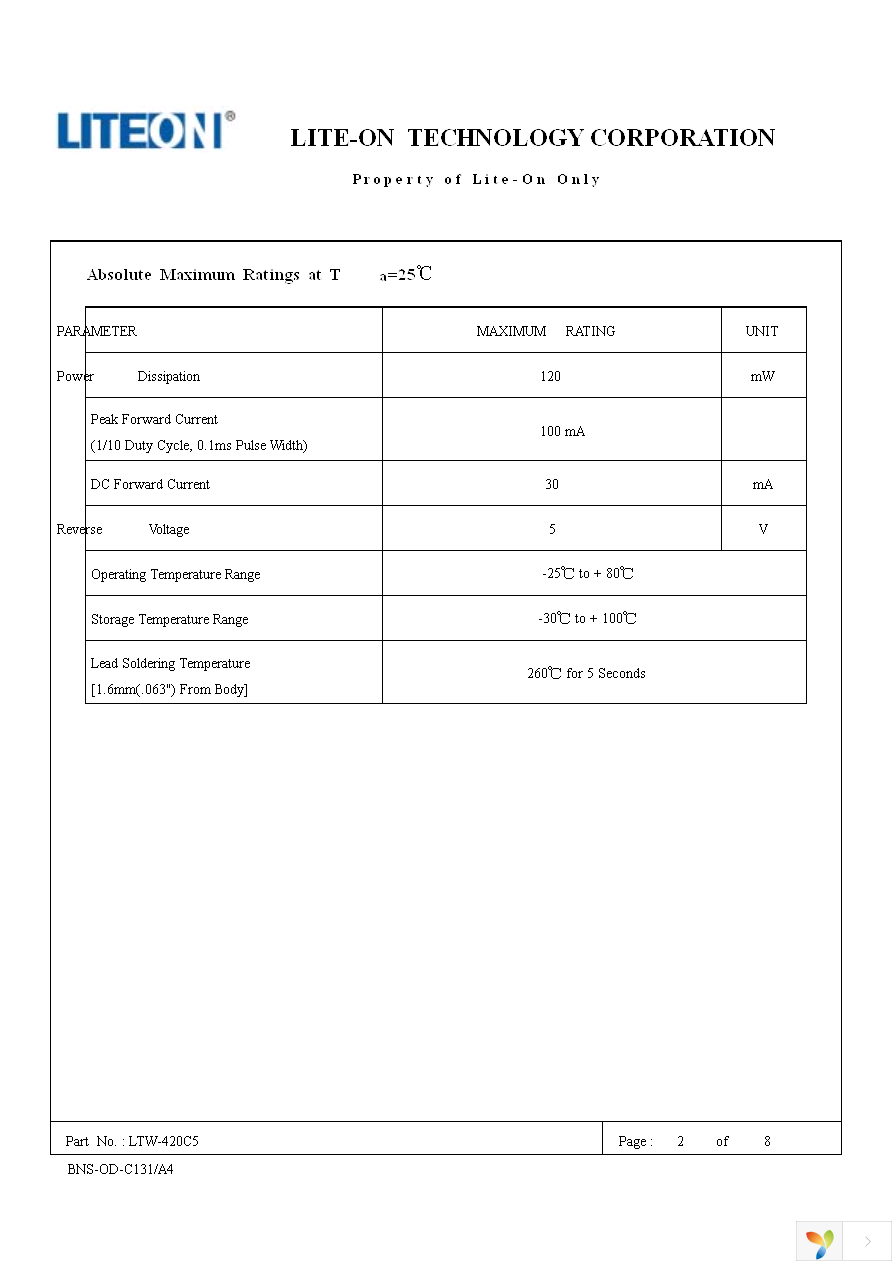 LTW-420C5 Page 2