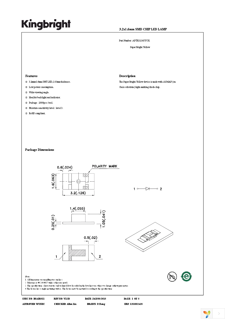 APTR3216SYCK Page 1