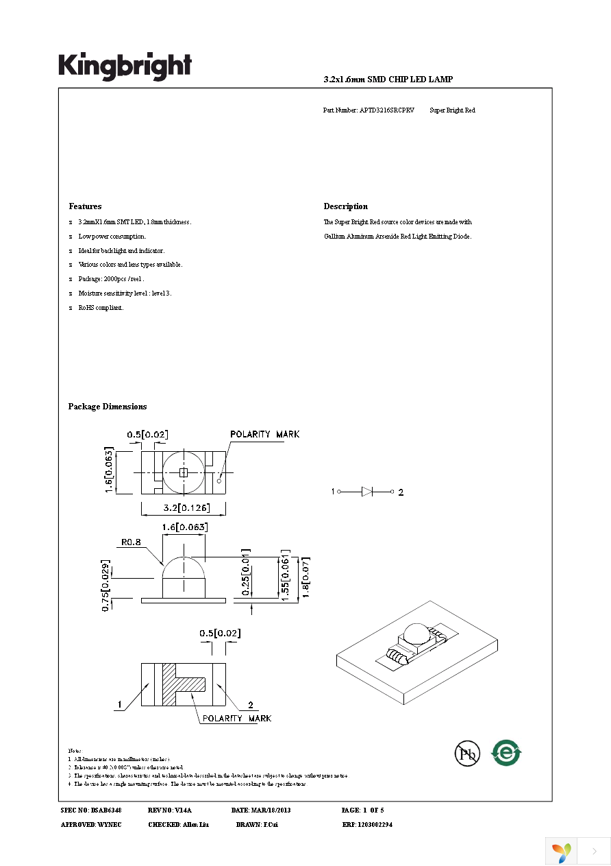 APTD3216SRCPRV Page 1