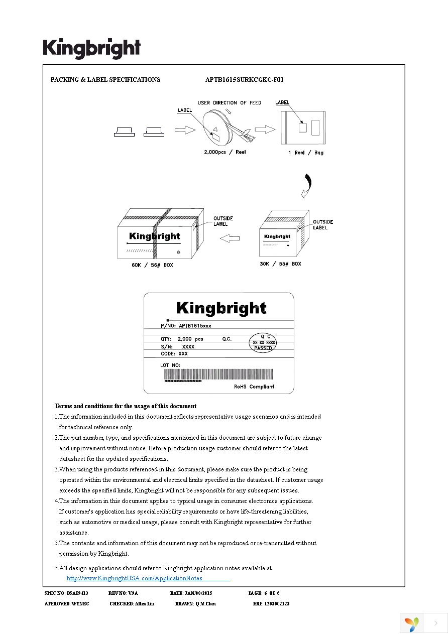 APTB1615SURKCGKC-F01 Page 6