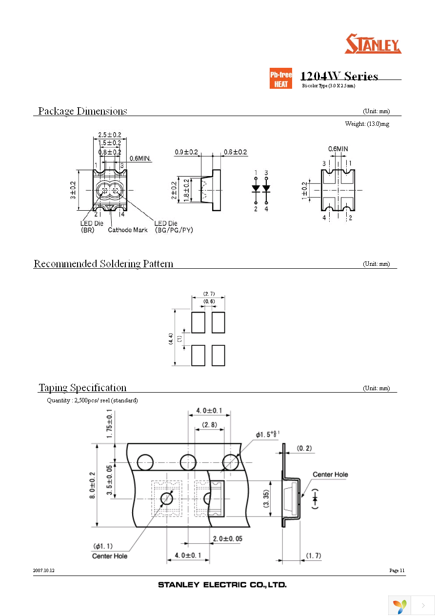 BRPG1204W-TR Page 11