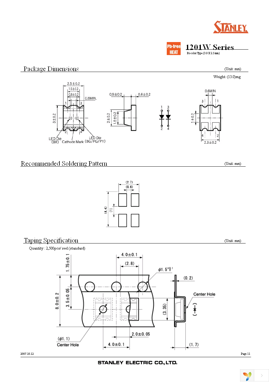 BRPG1201W-TR Page 11