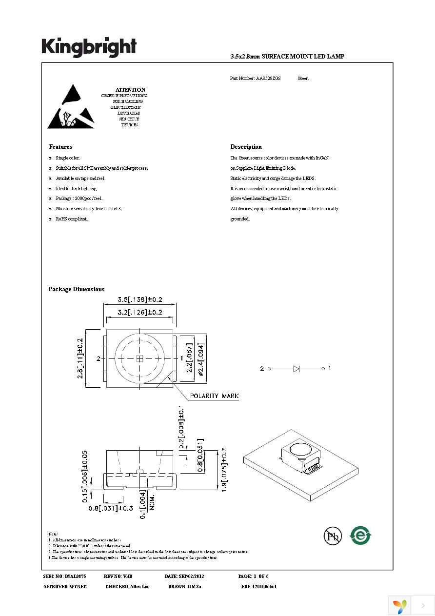 AA3528ZGS Page 1