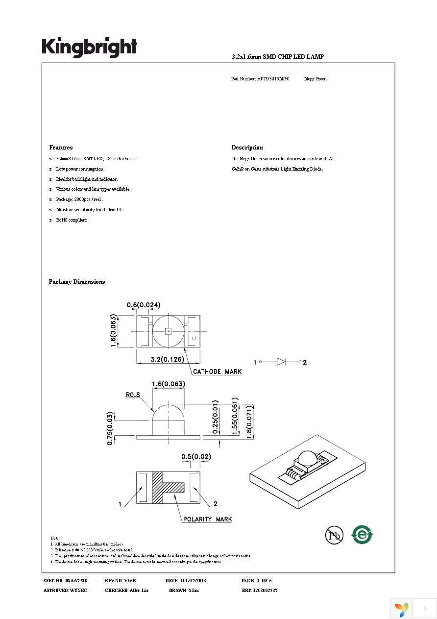 APTD3216MGC Page 1