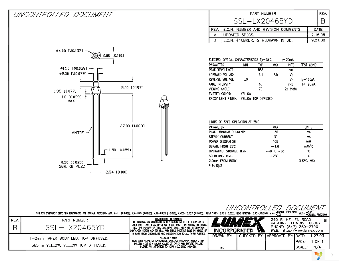 SSL-LX20465YD Page 1