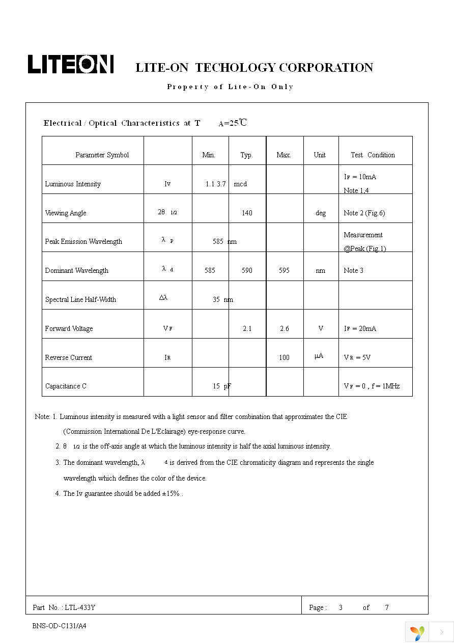 LTL-433Y Page 3