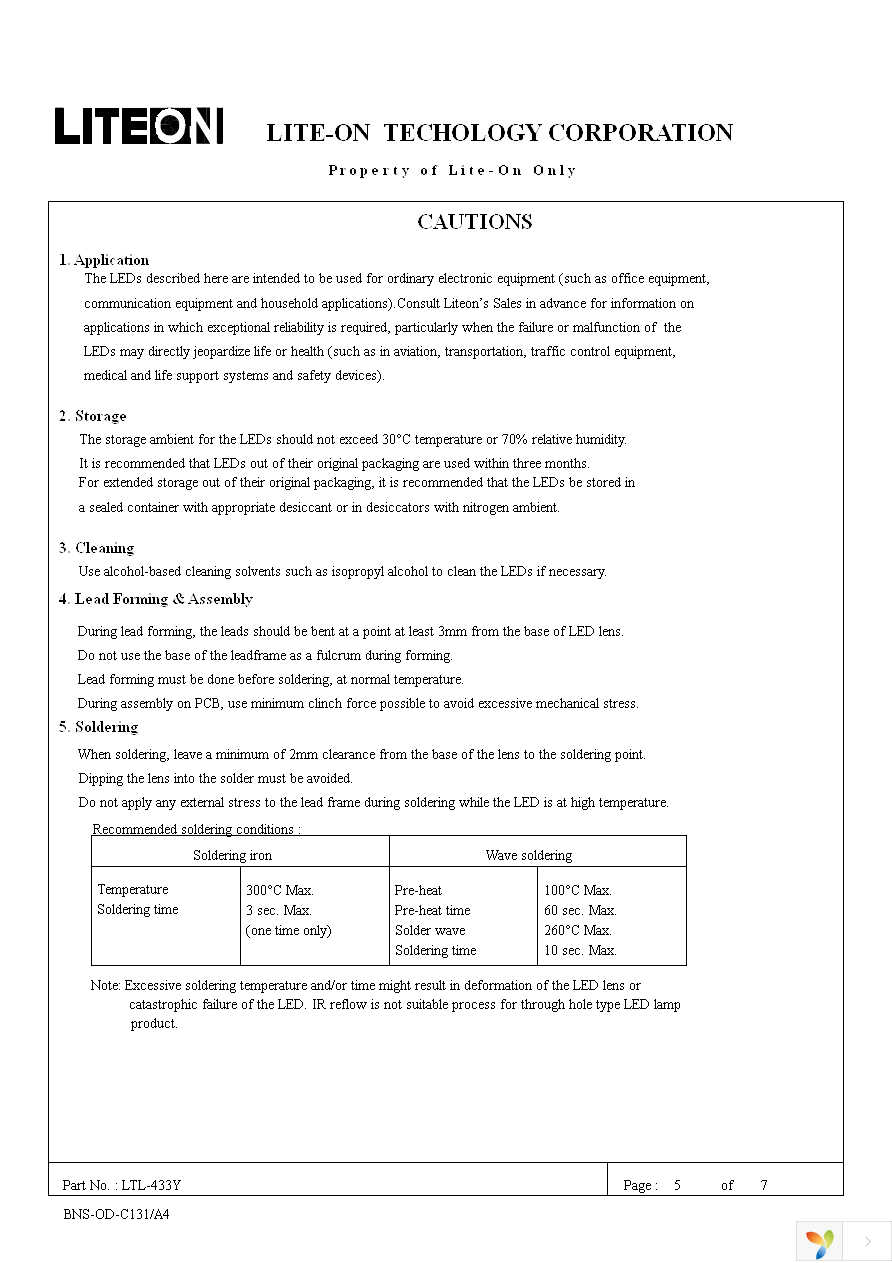 LTL-433Y Page 5