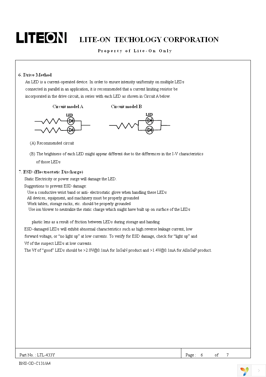 LTL-433Y Page 6