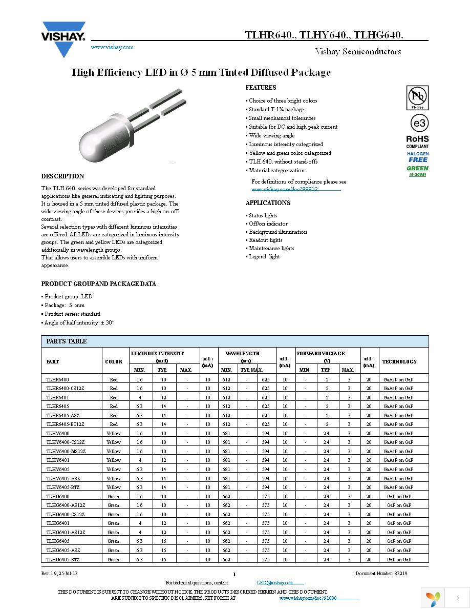 TLHG6400 Page 1