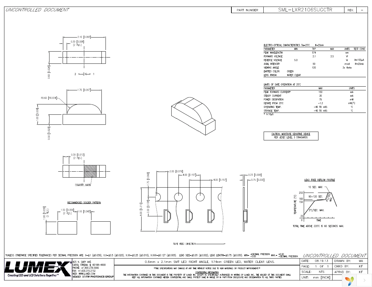 SML-LXR2106SUGC-TR Page 1