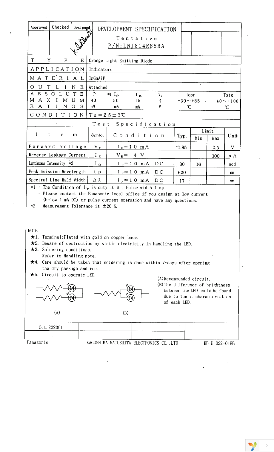 LNJ814R88RA Page 1