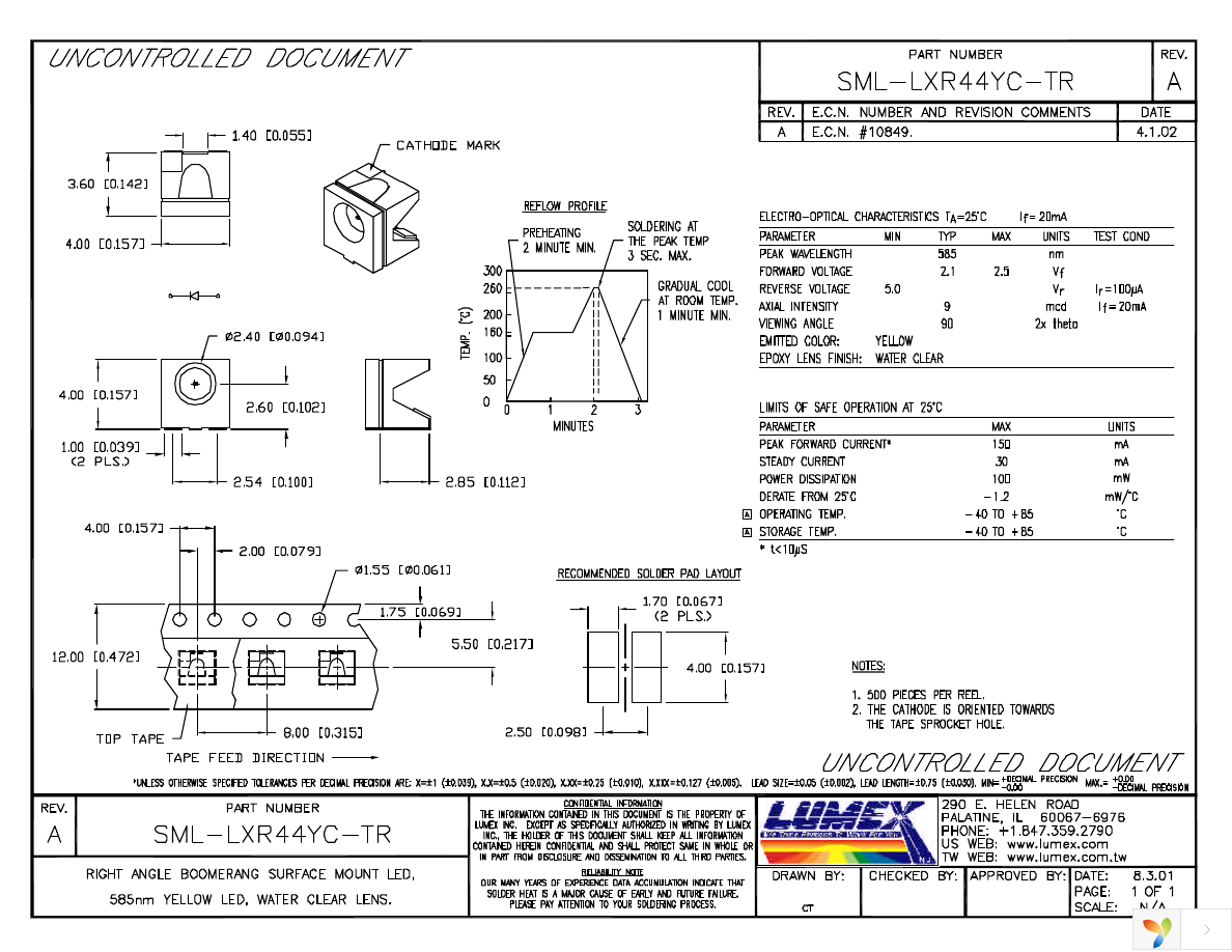 SML-LXR44YC-TR Page 1